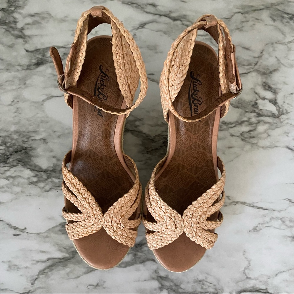 Lucky Brand Blush Espadrille Wedge Sandal